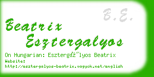 beatrix esztergalyos business card